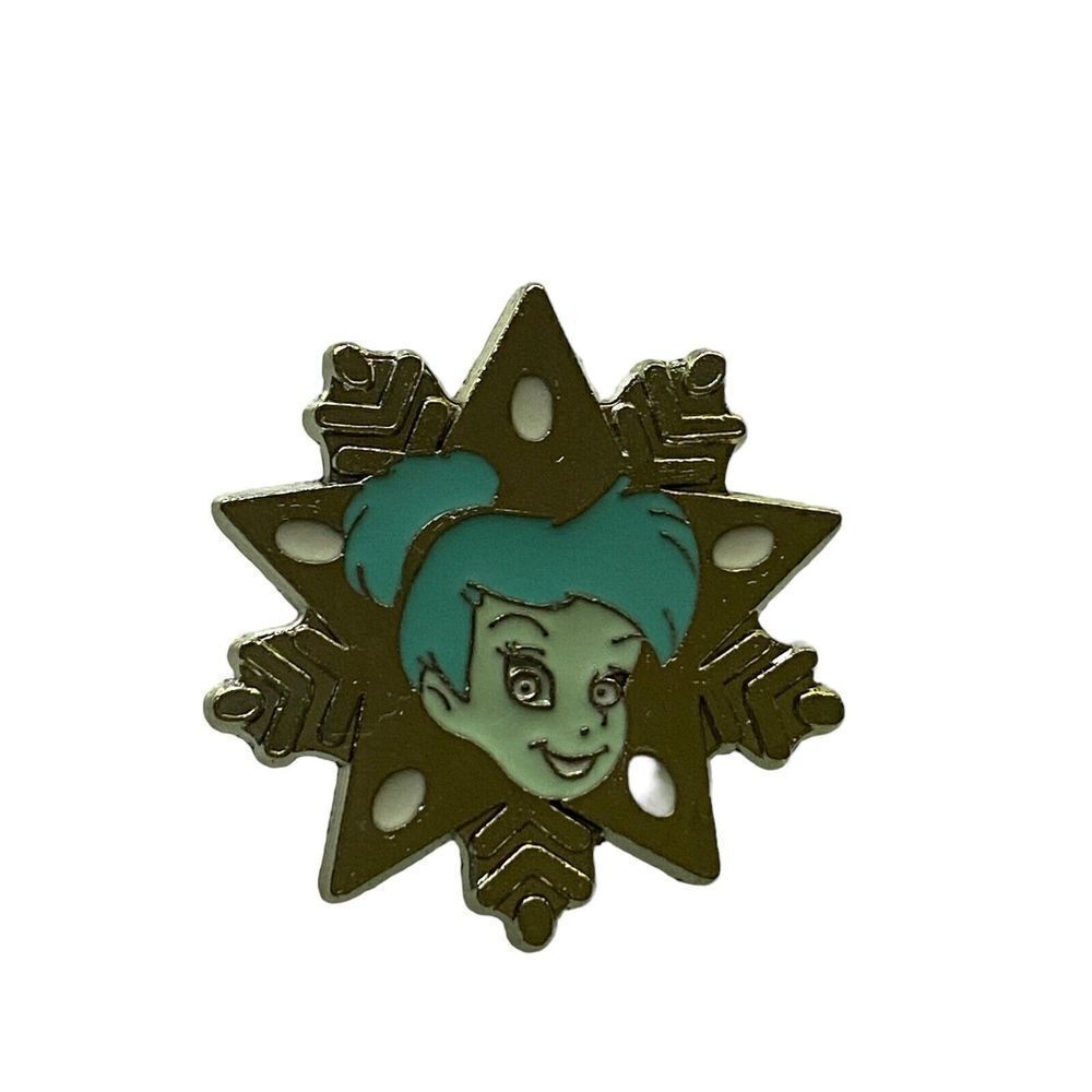 Disneyland Resort Hotel Tinkerbell Snowflake Hidden Mickey Pin 2007